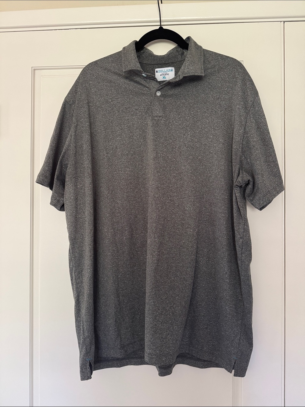 Men’s Heather Gray Polo Shirt - Classic Short Sleeve